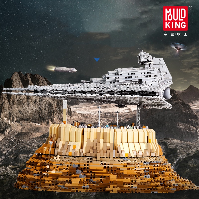 Mould King 21007 Super Star Destroyer Model Kit, 5162+Pcs Spaceship UCS  Imperial Building Sets, Awesome Building Toy Gift Ideas for Kids, The  Empire